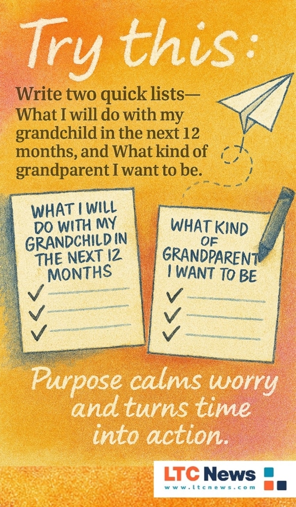 Infographic about becoming a grandparent.