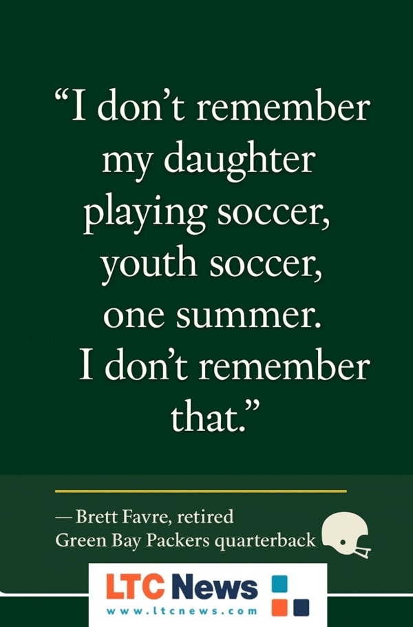 A quote about memory loss from concussions. 