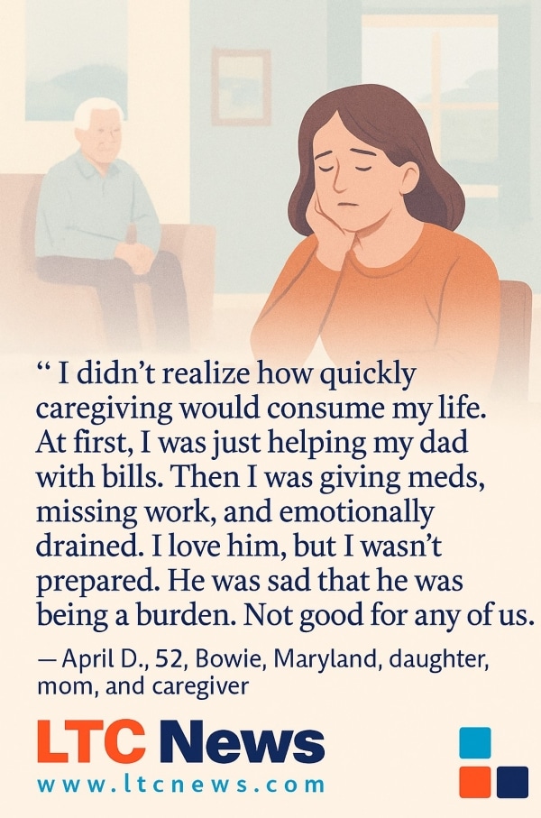 A personal story describing the challenges of caregiving.