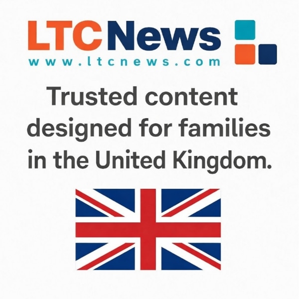 A digital image of the UK flag with the text "Trusted content designed for families in the United Kingdom."