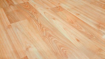 A hardwood floor.