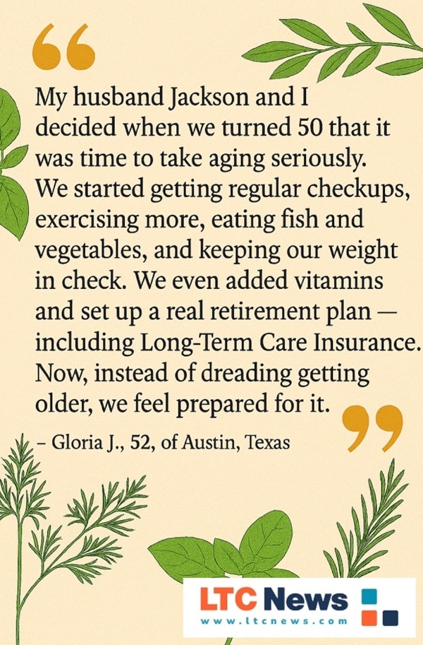 An anecdote about a couple's personal experience with aging after age 50.