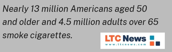 Amount of older adults who smoke cigarettes.