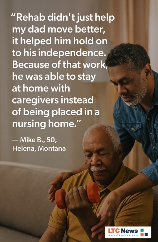 Quote about how rehab helps.