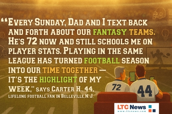 An anecdote about a family's experience playing fantasy football together.