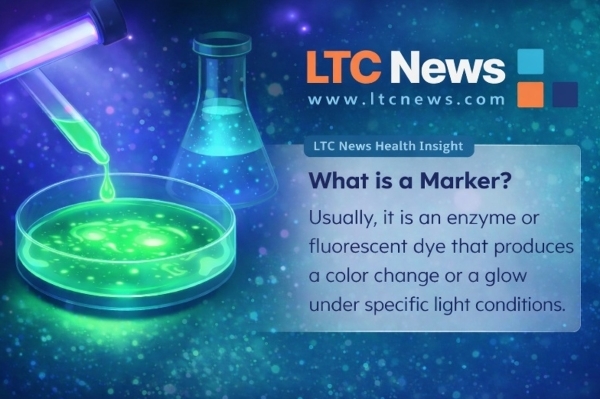 A digital illustration of a fluorescent dye in a petri dish.