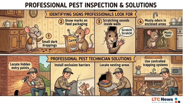 A digital illustration of a professional pest control specialist.